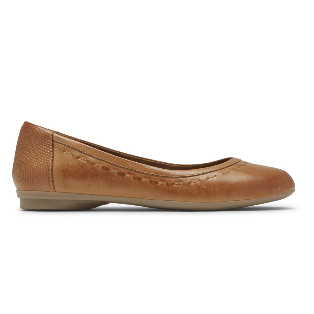 Rockport Canada Cobb Hill Maiika Flat - Womens Ballet Brown (XEB190758)